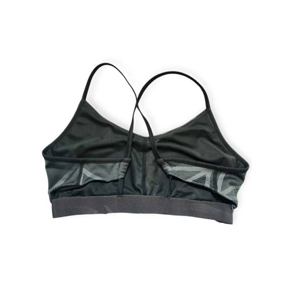Adidas Green Seamless Sports Bra Strappy Backless Low Impact Activewear Small